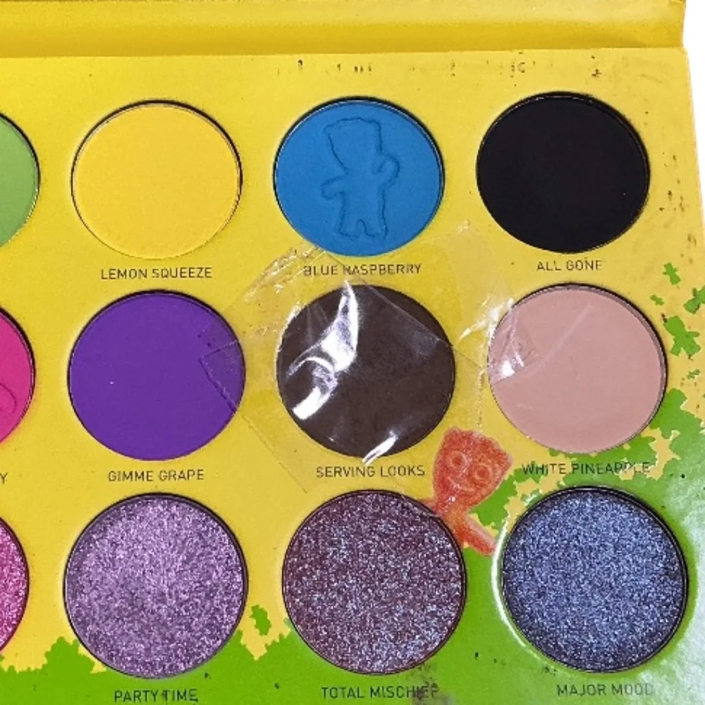 Morphe Eyeshadow Palette Sour Patch Kids, Sour Then Sweet, Bright Hues, Shimmer